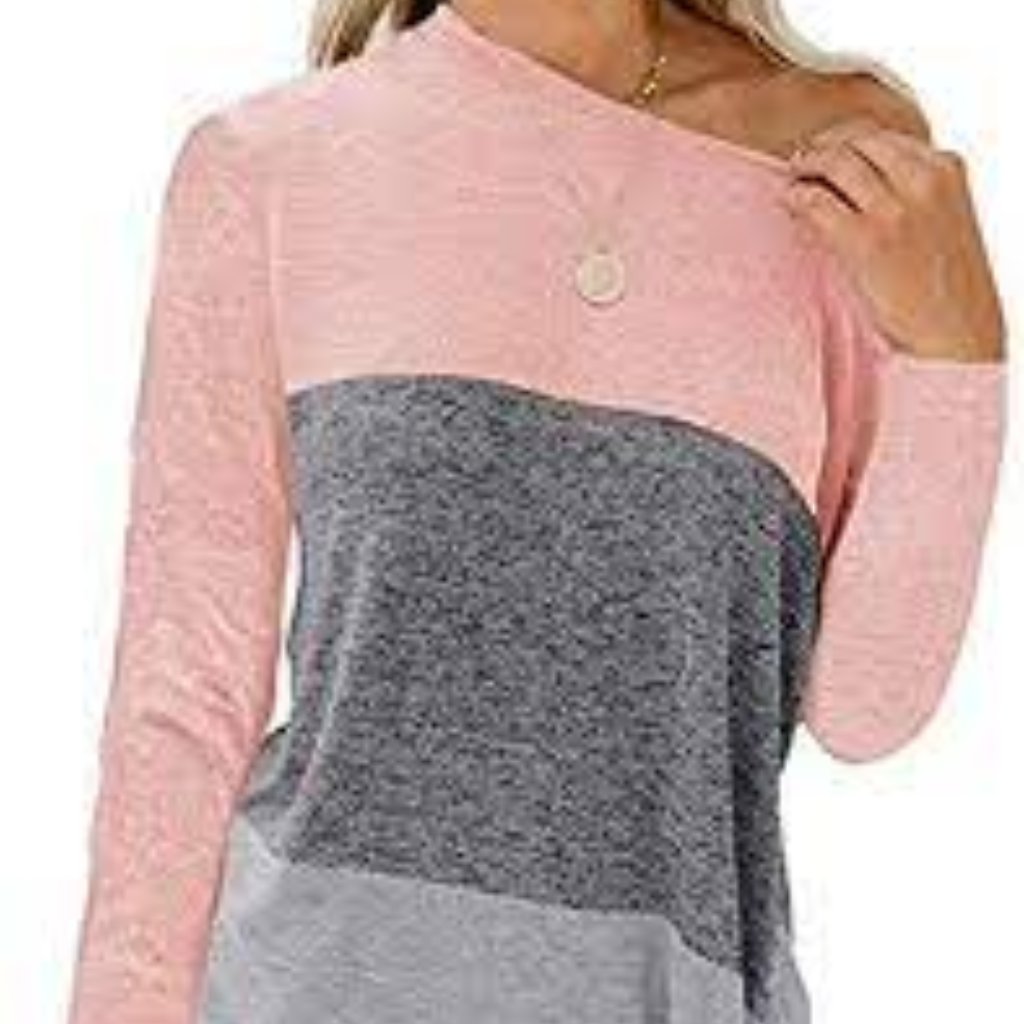 Wolddress Women's Casual Color Block Tunic Nwt
